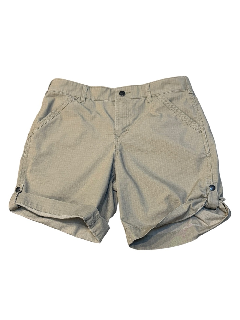 Carhartt Women's Tan Cargo Roll-Cuff Shorts
